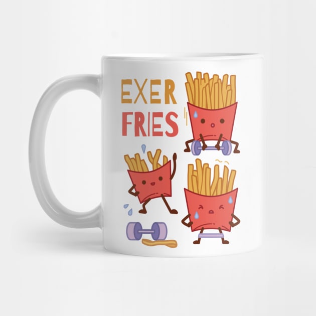 Fries Exer  Fries   P R t shirt by LindenDesigns